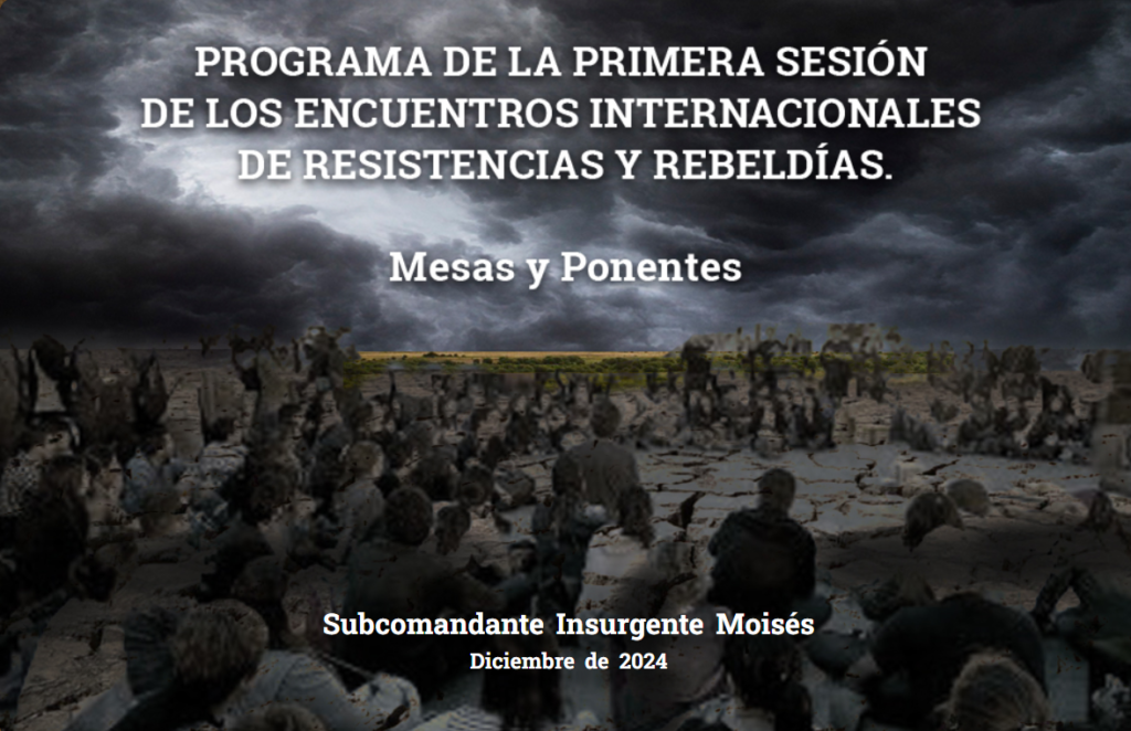 Mesas y Ponentes. Enlace Zapatista